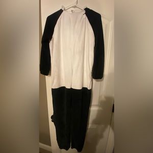 Panda onesie size youth large, Halloween costume